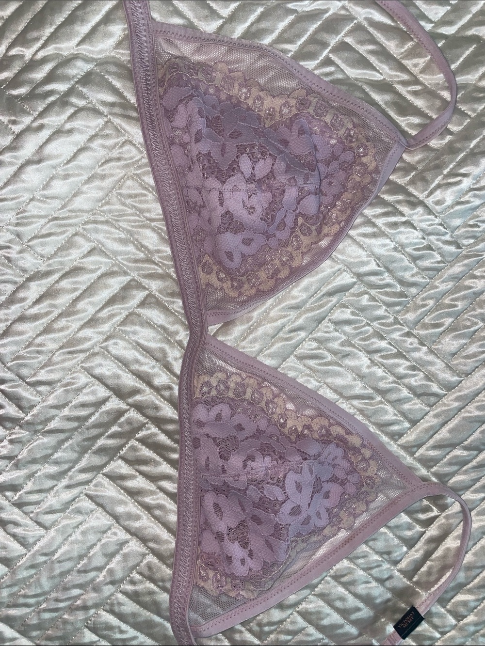 Victoria's Secret Lavender Lace Triangle Bralette